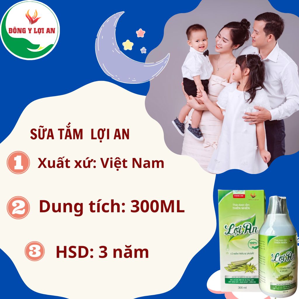 Mô tả Sữa Tắm Lợi An Sữa Tắm Gội Dành Cho Bé Từ Sơ Sinh Hộp 300ml - 5