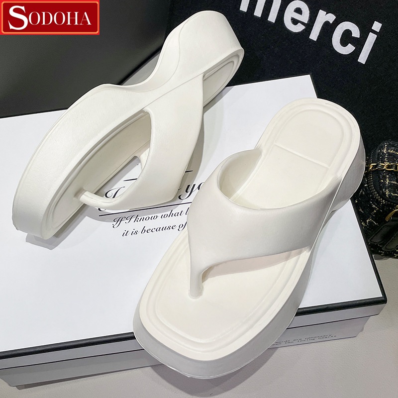 Mô tả Dép Nữ Xỏ Ngón , Đế Cao 5cm , Mềm êm Siêu Nhẹ SODOHA SDH3939 - 2