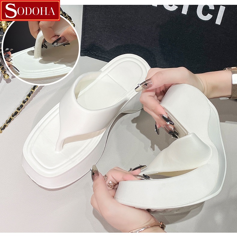 Mô tả Dép Nữ Xỏ Ngón , Đế Cao 5cm , Mềm êm Siêu Nhẹ SODOHA SDH3939 - 3