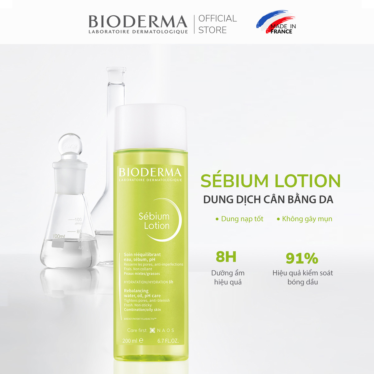 Mô tả Dung dịch cân bằng da Bioderma Sebium Lotion - 200ml - 1