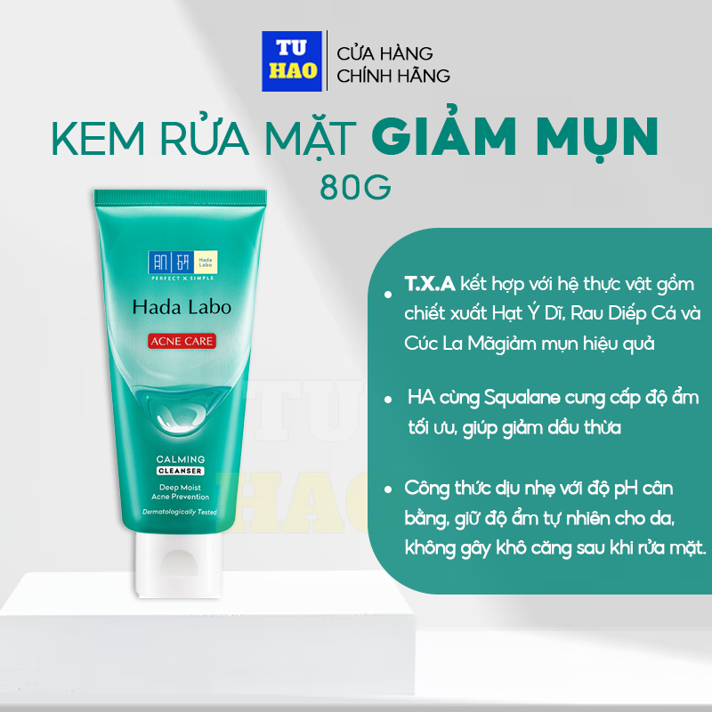 Mô tả Sữa rửa mặt Hada Labo dưỡng ẩm, dưỡng trắng  80g - Từ Hảo - 2