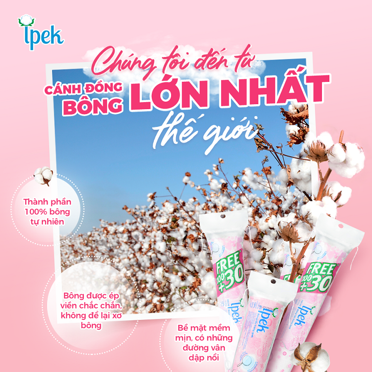 Mô tả Combo 5 gói bông tẩy trang Ipek siêu mềm mịn 80 miếng (5 gói * 80 miếng) - 5