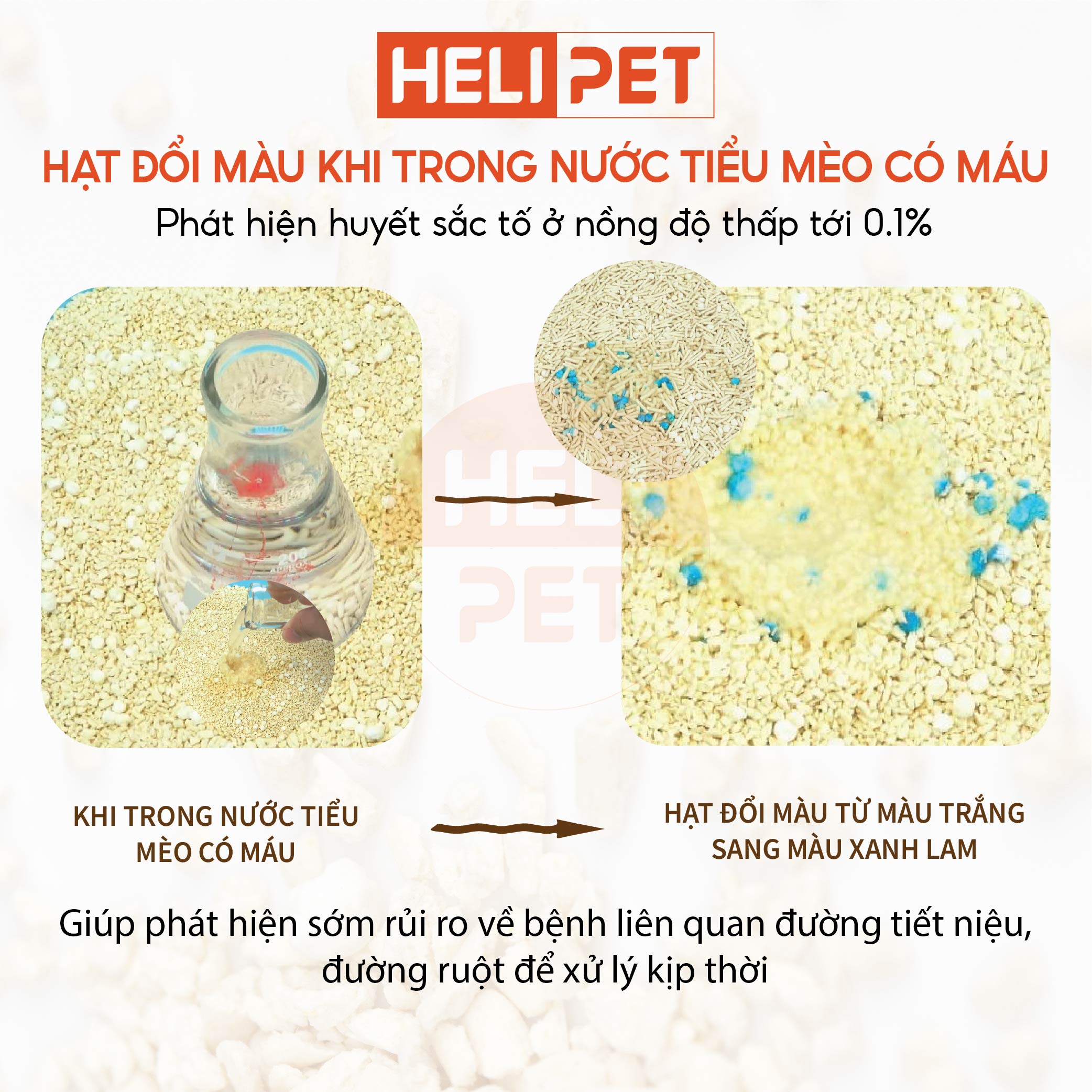 Mô tả Cát Đậu Nành Max Clean Cát Tofu Vệ Sinh Cao Cấp Cho Mèo Siêu Vón Cục Không Bụi HeLiPet - 5