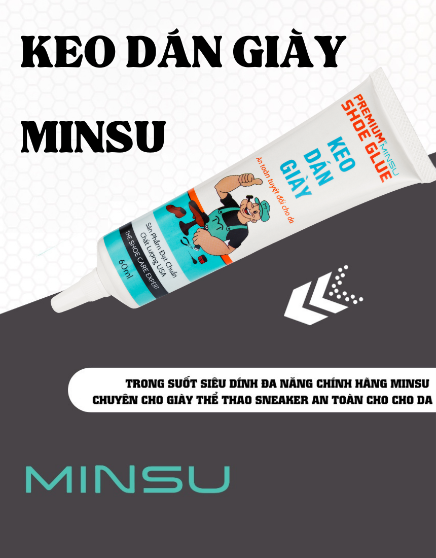 Mô tả Keo Dán Giày Trong Suốt Siêu Dính Đa Năng Chính Hãng MINSU M2522 Chuyên Dụng Cho Giày Dép Thể Thao An Toàn Cho Da 60ml - 4
