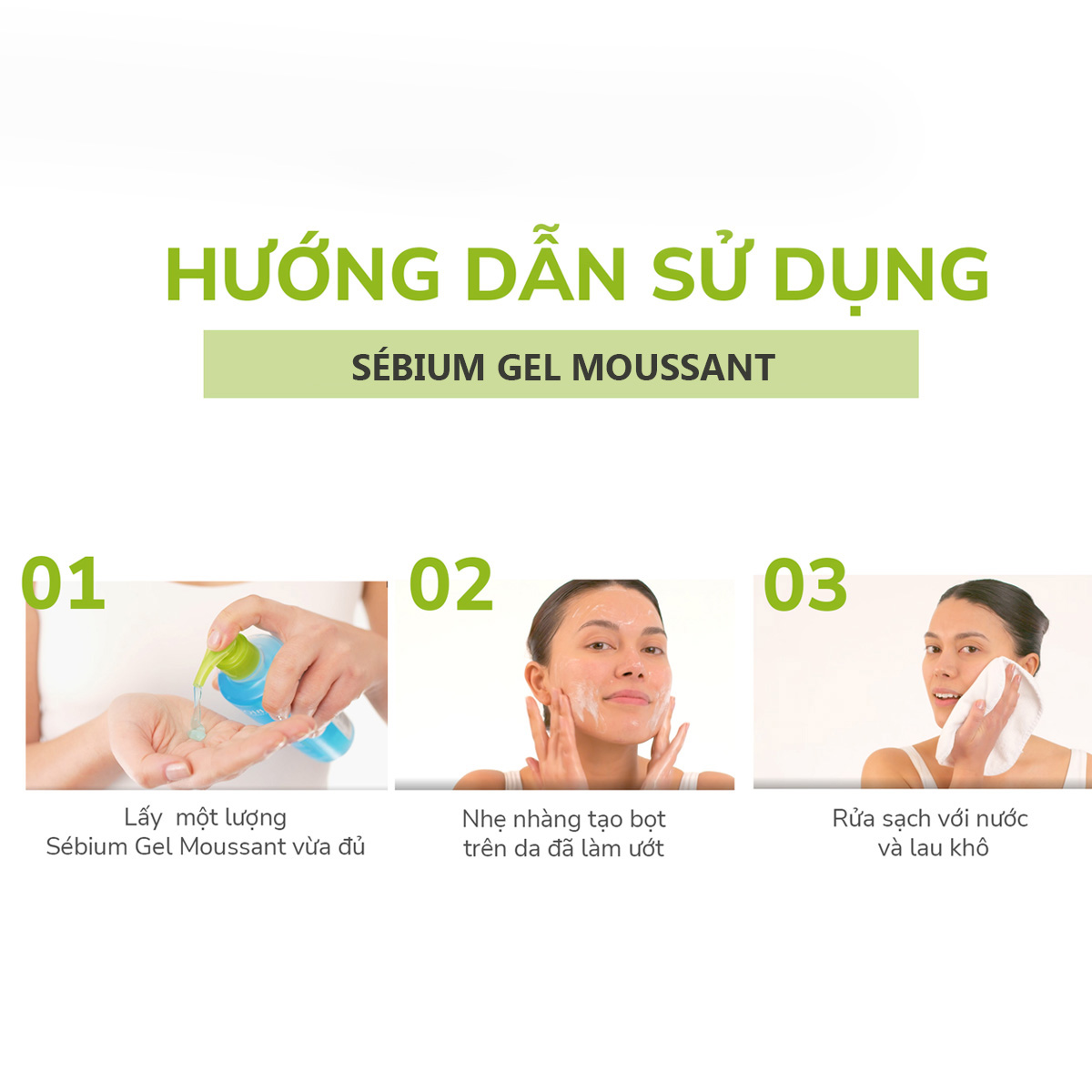 Mô tả Gel rửa mặt tạo bọt, không chứa xà phòng Bioderma Sebium Gel Moussant - 500ml - 4