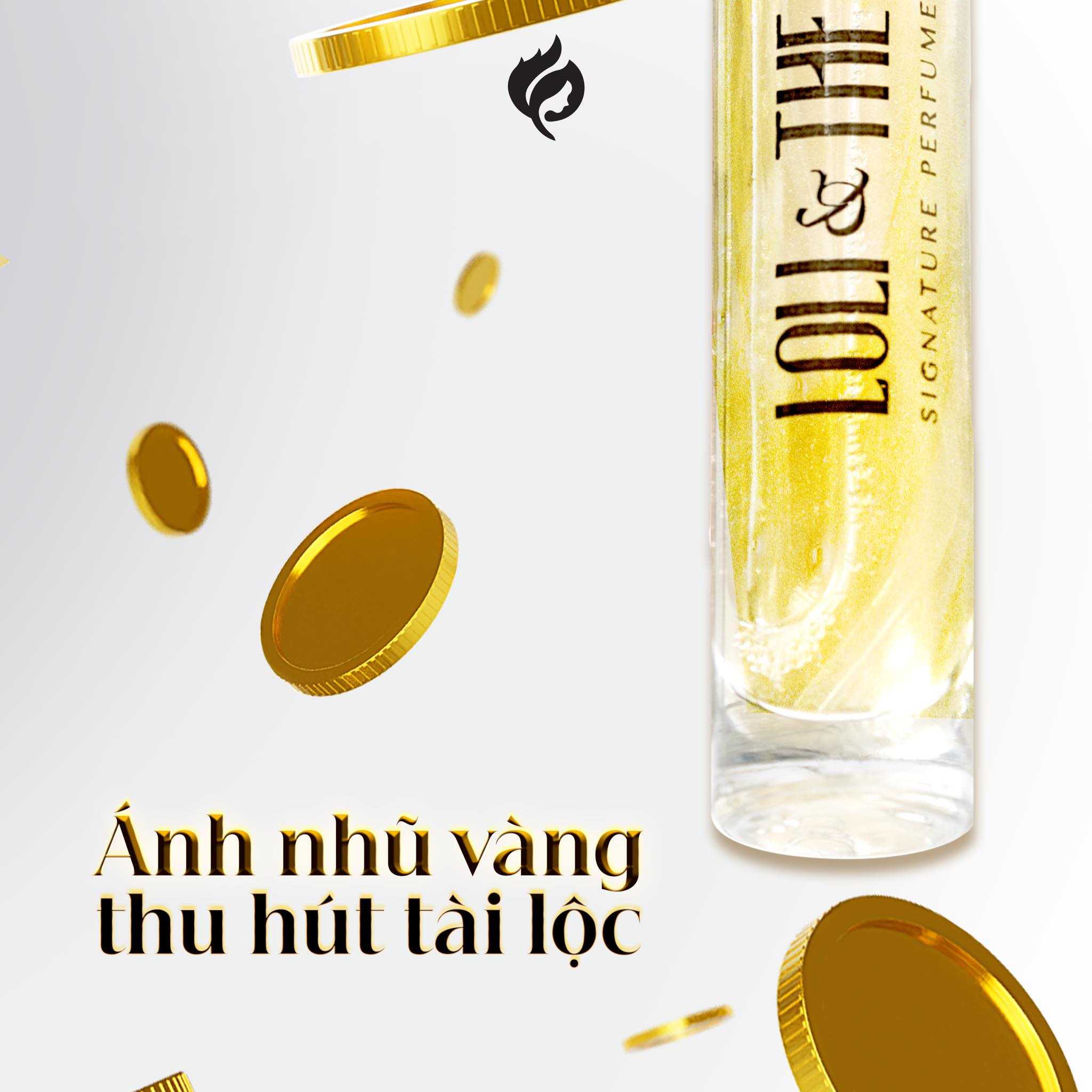 Mô tả Nước Hoa Nam Nữ Tài Lộc Loli & The Wolf On Ánh Nhũ Vàng Thu Hút Năng Lượng Tích Cực Hương Thơm Thanh Mát Ngọt Ngào 10ml - 5