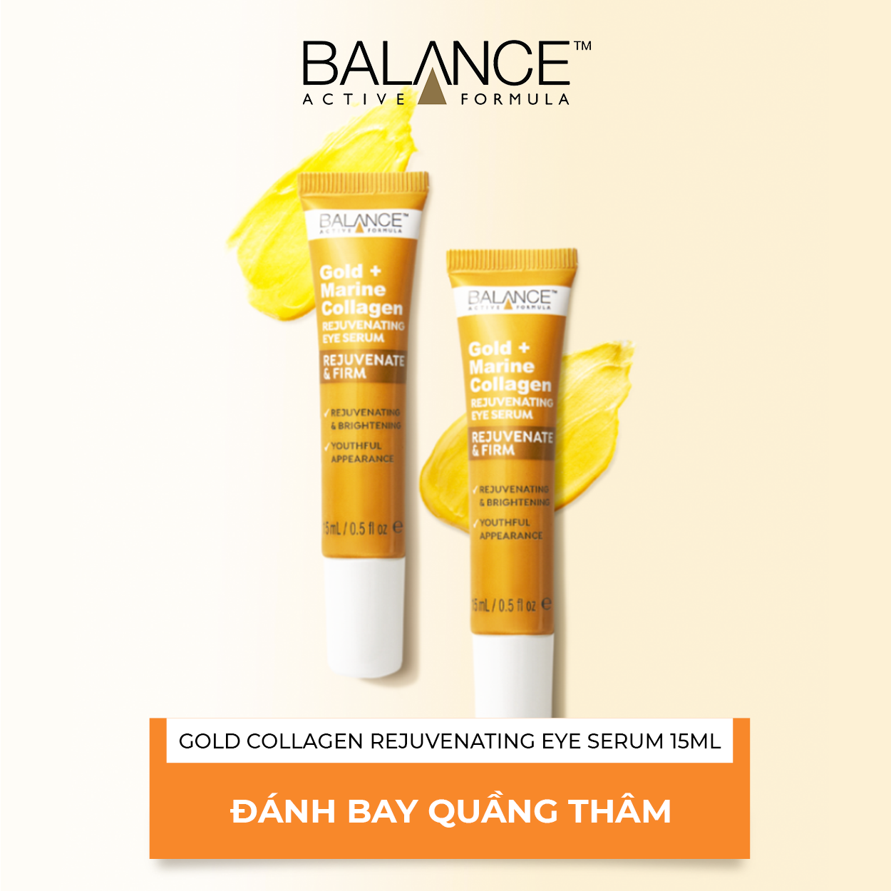 Mô tả Serum Tái Tạo Và Dưỡng Da Mắt Balance Active Formula Gold Collagen Rejuvenating eye 15ml - 1