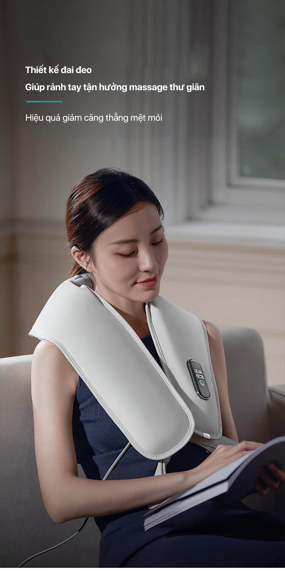 Mô tả Máy Massage Cổ Vai Gáy PHILIPS 3201N-massage thư giãn vùng vai cổ,hiệu quả giảm căng thẳng mệt mỏi - 3