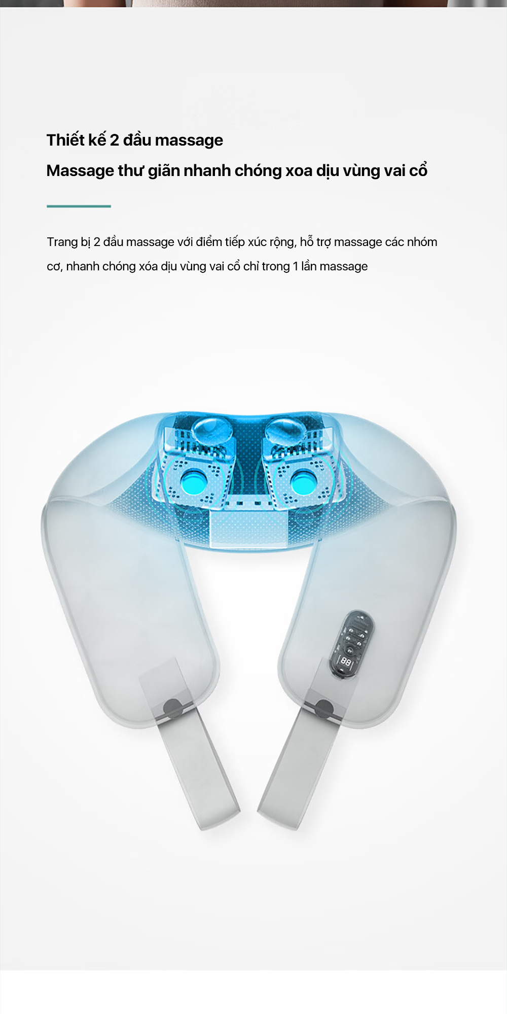 Mô tả Máy Massage Cổ Vai Gáy PHILIPS 3201N-massage thư giãn vùng vai cổ,hiệu quả giảm căng thẳng mệt mỏi - 5