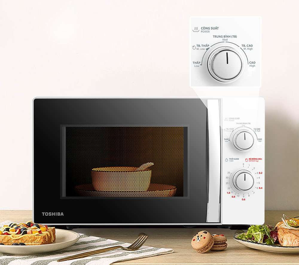 Mô tả Lò vi sóng Toshiba 20 lít MWP-MM20P(WH) / MWP-MM20P(BK) - Hàng chính hãng - 3