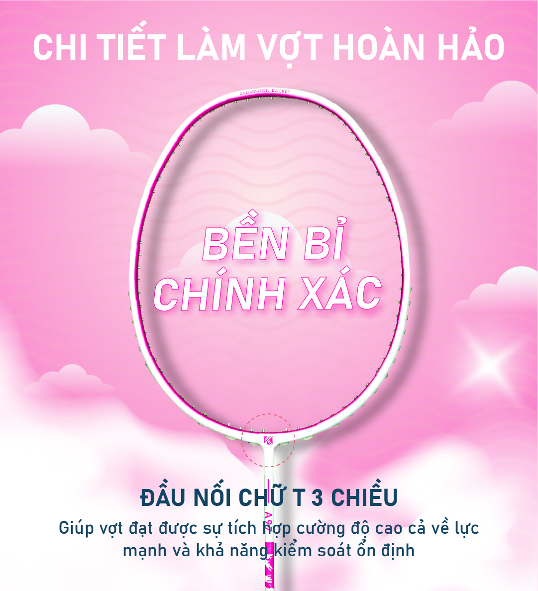 Mô tả Kuno Vợt cầu lông A97 chính hãng,4U công thủ toàn diện tặng kèm cước vợt, bao đựng, quấn cán - 6