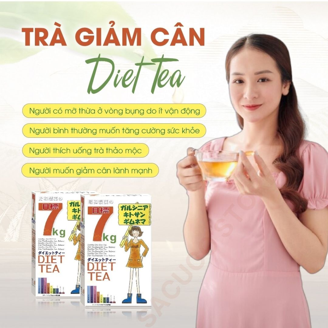Trà Giảm Cân Diet Tea 7kg Showa Seiyaku Giảm Mỡ Bụng Thanh Lọc Cơ Thể Nhật  Bản Hộp 30 Gói
