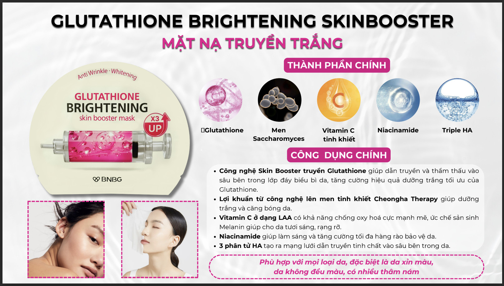 Mô tả Mặt Nạ Giấy Dưỡng Da BNBG - 2