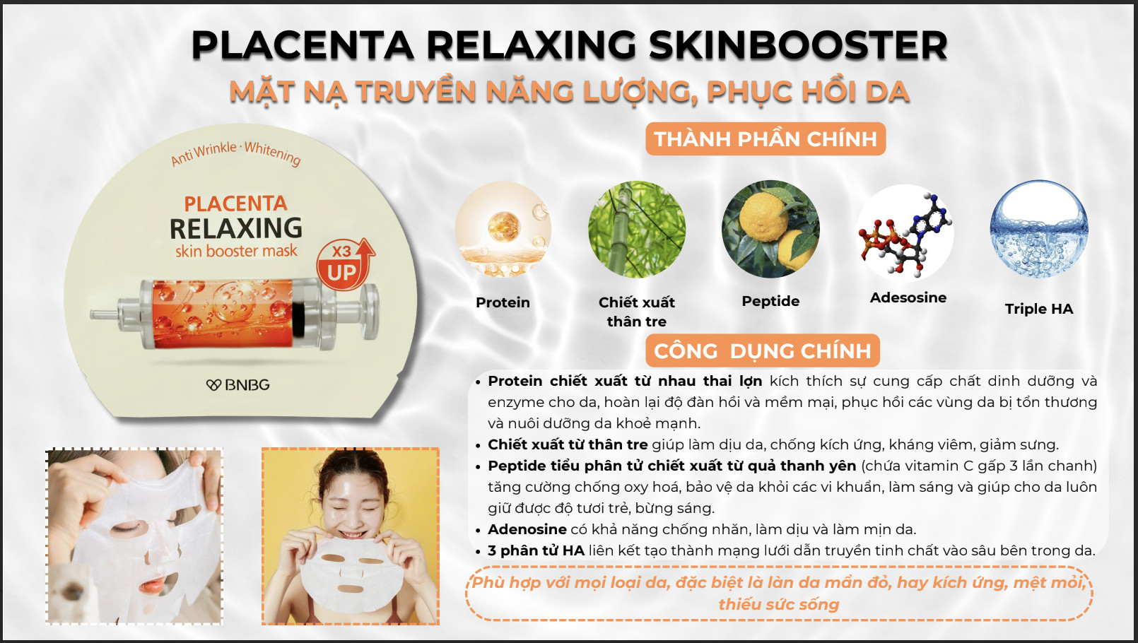 Mô tả Mặt Nạ Giấy Dưỡng Da BNBG - 4