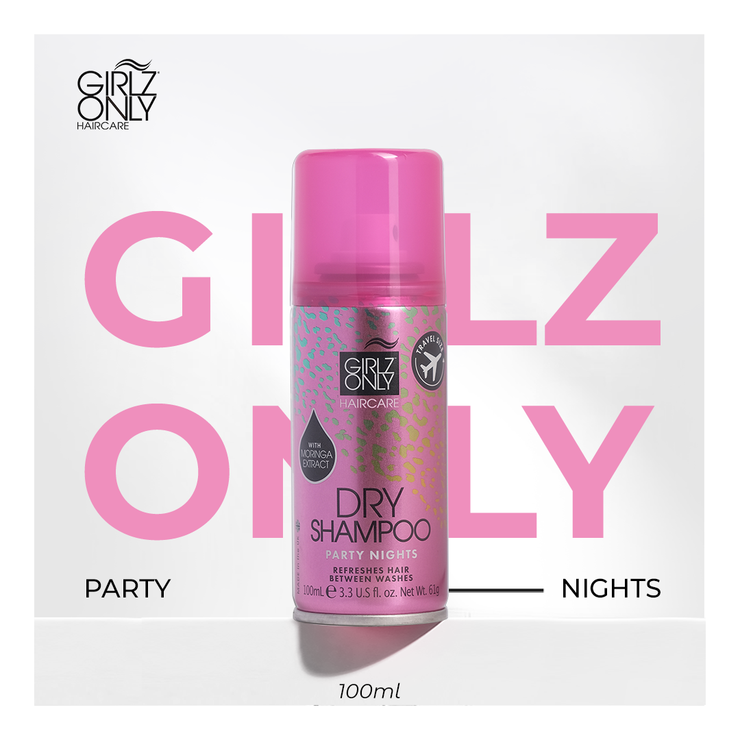 Mô tả Dầu Gội Khô Dry Shampoo Girlz Only Party Nights (Hồng) travel size 100ml - 1