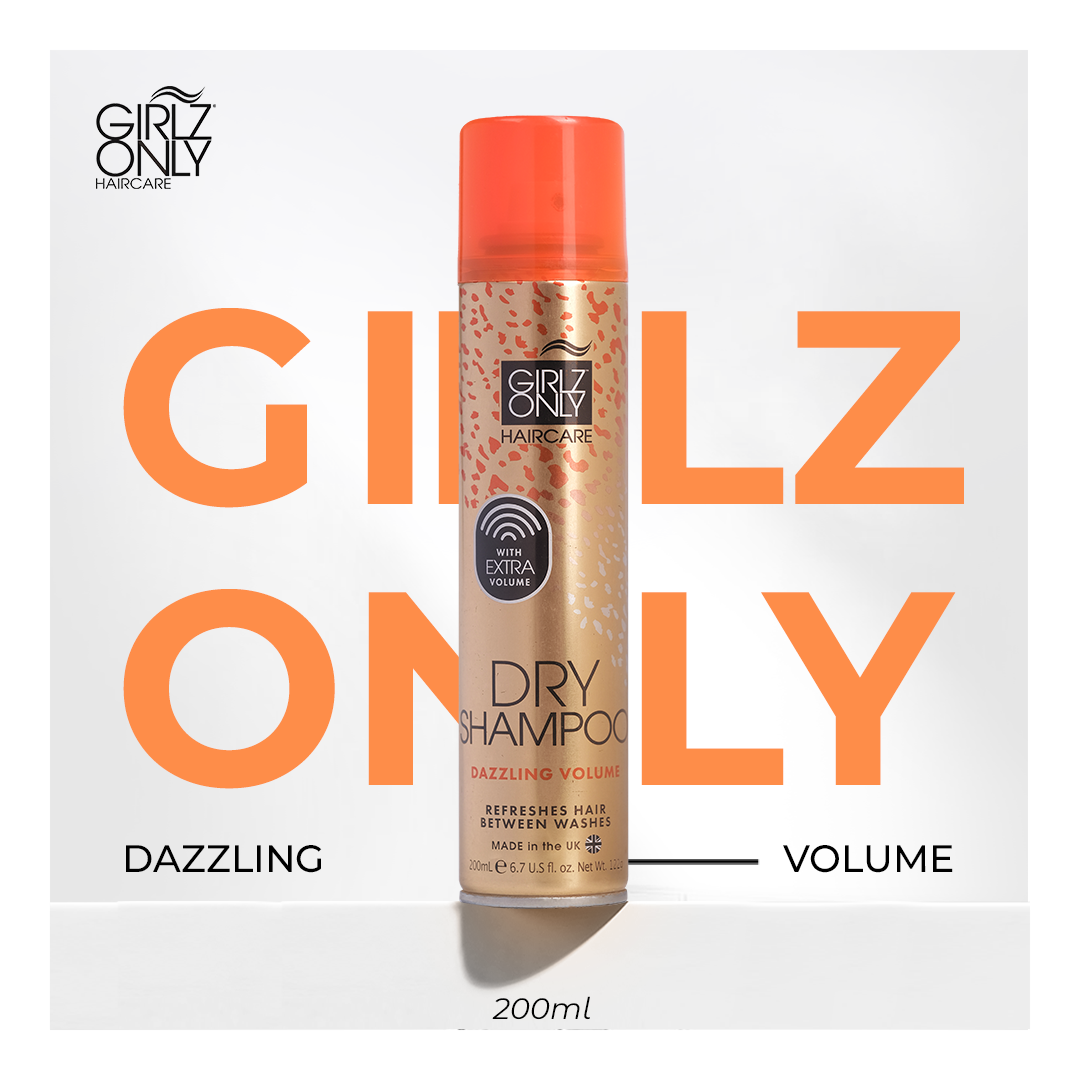 Mô tả Dầu Gội Khô Dry Shampoo Girlz Only Dazzling Volume 200ml, phồng tóc gấp đôi mùi hương kẹo ngọt - 1
