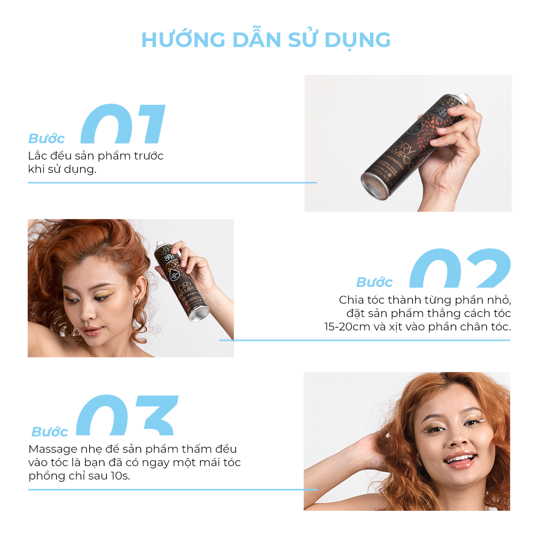 Dầu Gội Khô Girlz Only công dụng