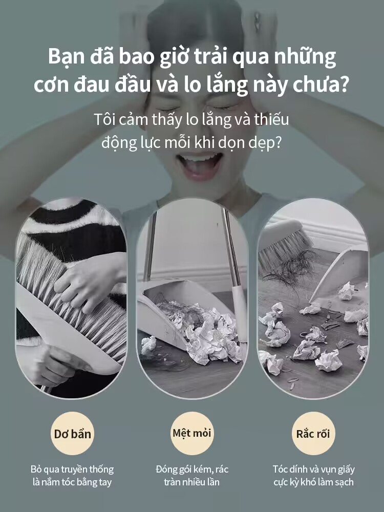 ICON Chổi kèm hót rác Bộ Chổi Quét Nhà Kèm Hốt Rác Cán Dài 2 trong 1 ...