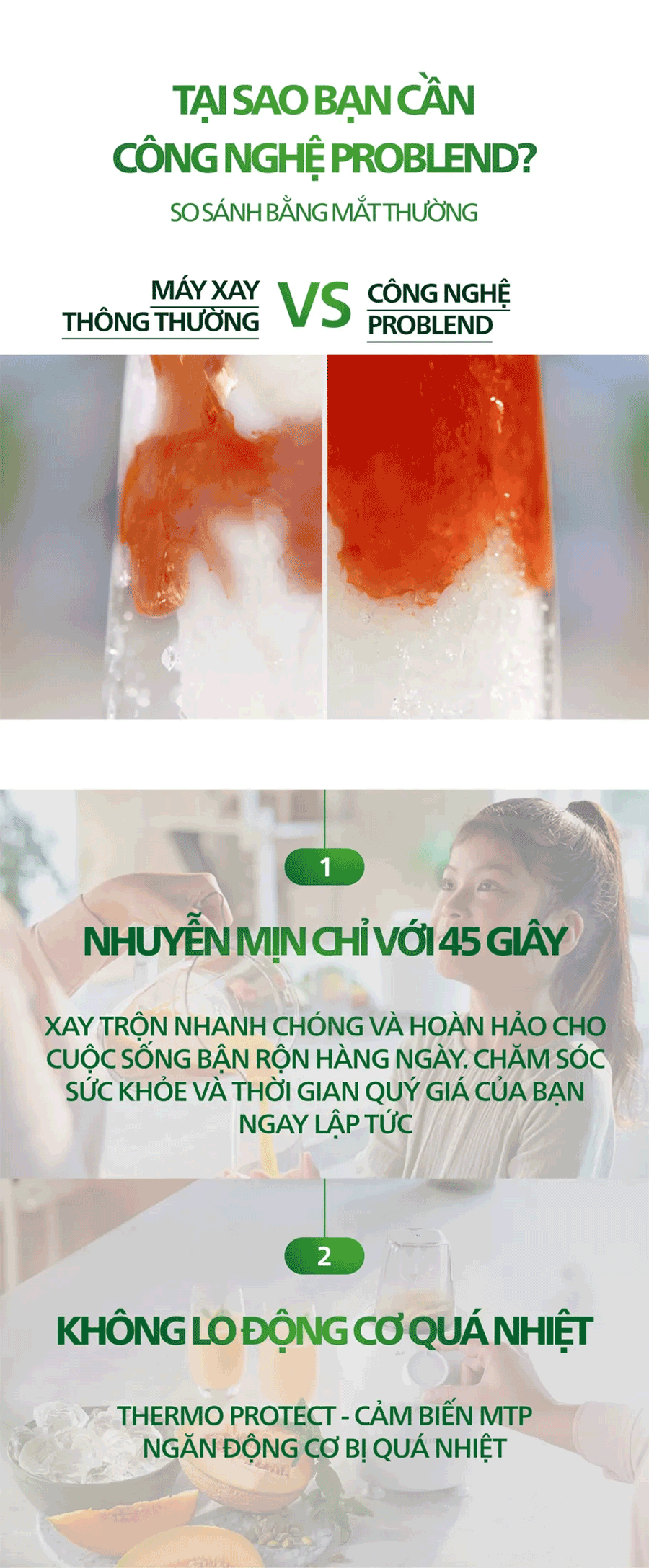 Mô tả Máy Xay sinh tố Philips HR2041/00 model mới |450W| thân máy + 01 cối lớn|  Xay nhuyễn mịn  - Hàng Chính Hãng - 5