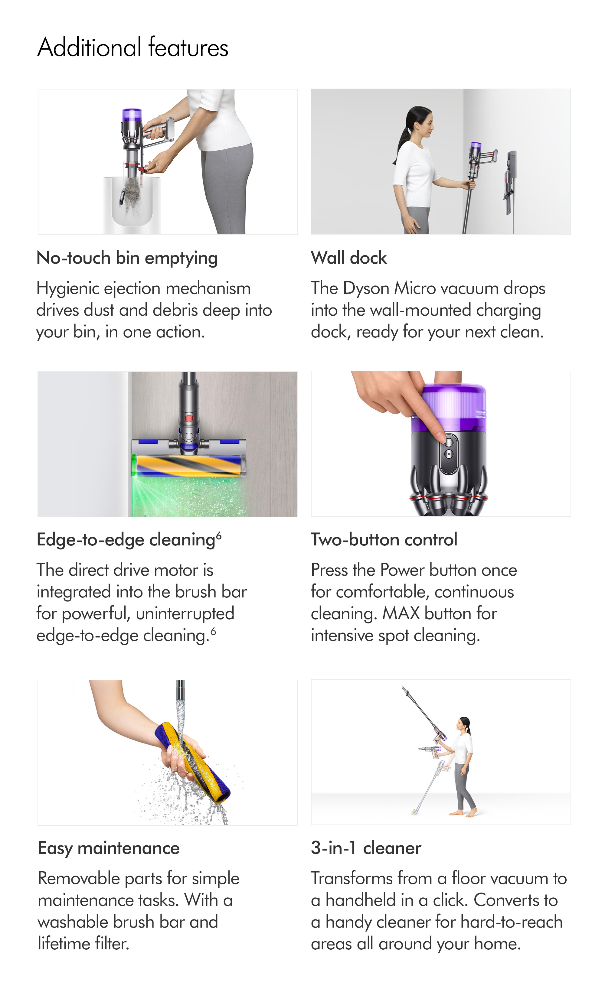 Mô tả Máy hút bụi không dây Dyson Micro ™ - 7