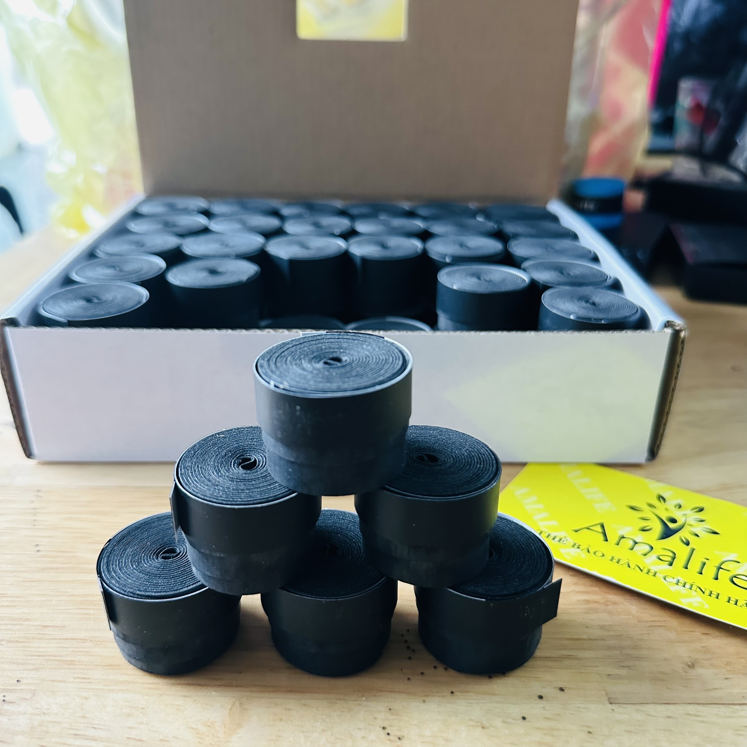 Mô tả Cuốn Cán Vợt Tennis, Cầu Lông PU Cao Cấp Dài 1100*25*0.7mm Chính Hãng Amalife (1 cái) - 9