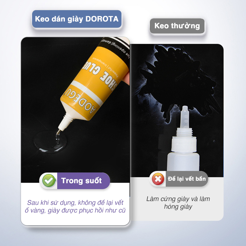 Mô tả Keo dán giày thể thao siêu dính dùng nhiệt trong suốt an toàn cho da KDG06 - 1