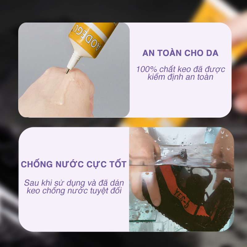 Mô tả Keo dán giày thể thao siêu dính dùng nhiệt trong suốt an toàn cho da KDG06 - 3