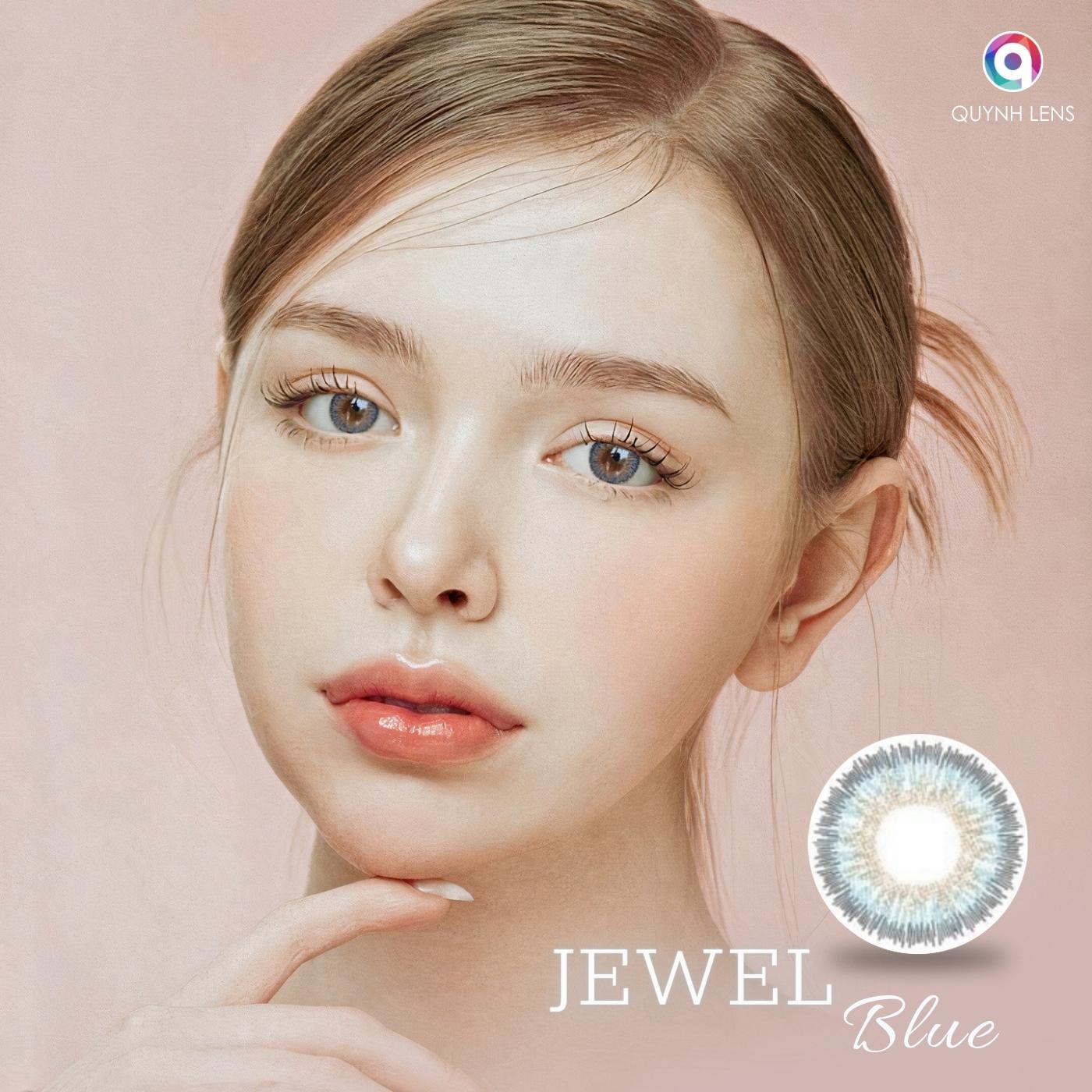 Mô tả Kính áp tròng QUYNH LENS Jewel Blue 0 độ - 2