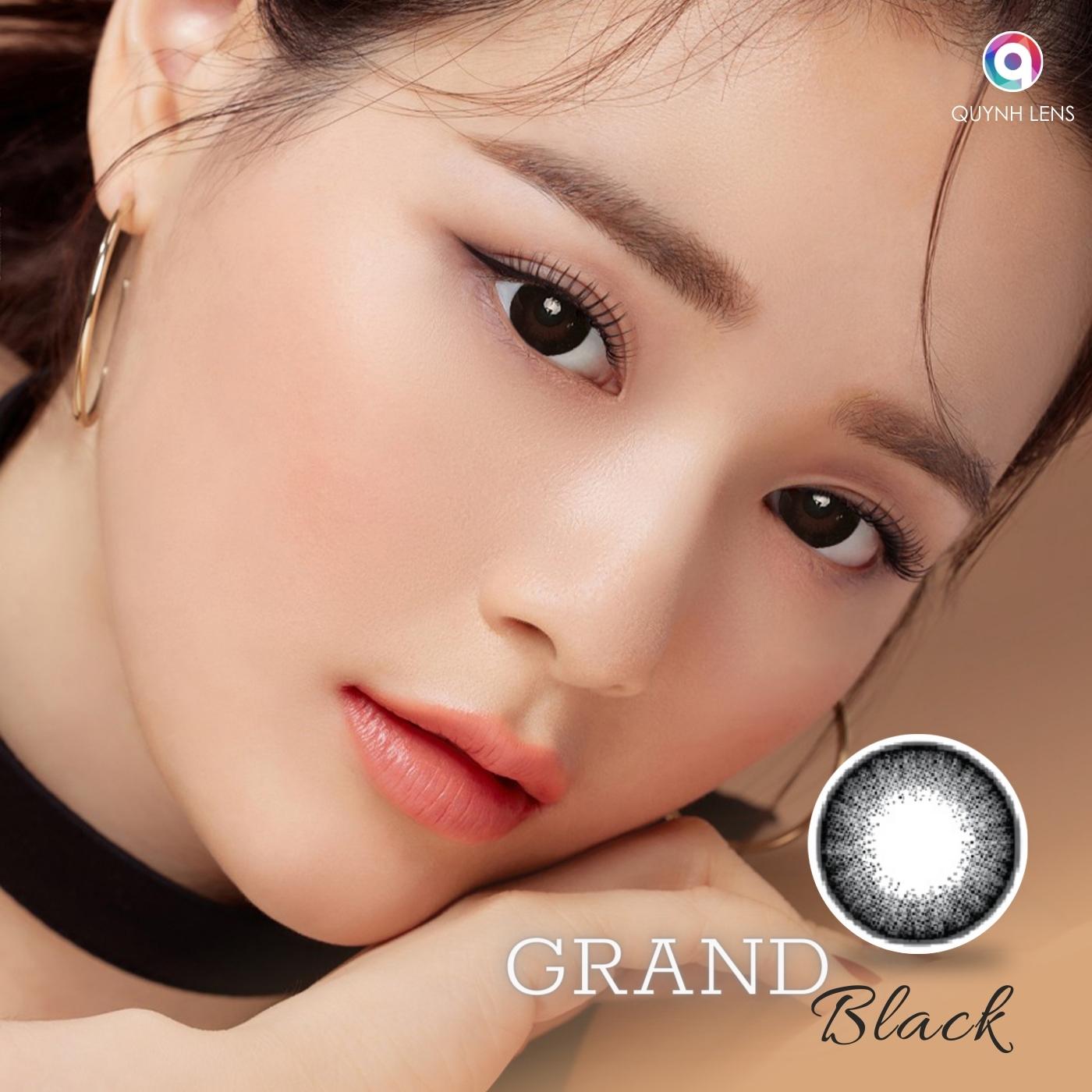 Mô tả Kính áp tròng QUYNH LENS Grand Black 0 độ - 2