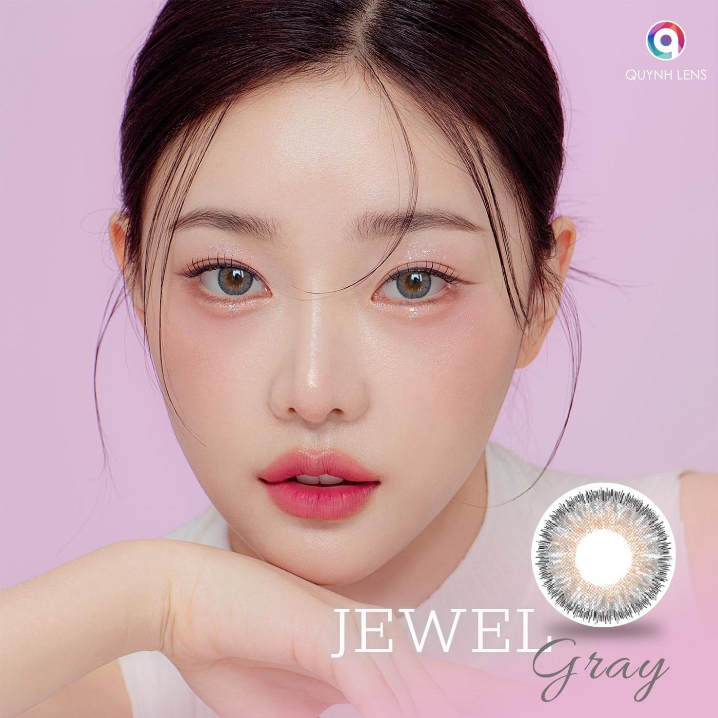 Mô tả Kính áp tròng QUYNH LENS Jewel Gray 0-8 độ - 2