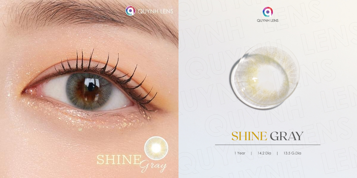 Mô tả Kính áp tròng QUYNH LENS Shine Gray 0-8 độ - 3