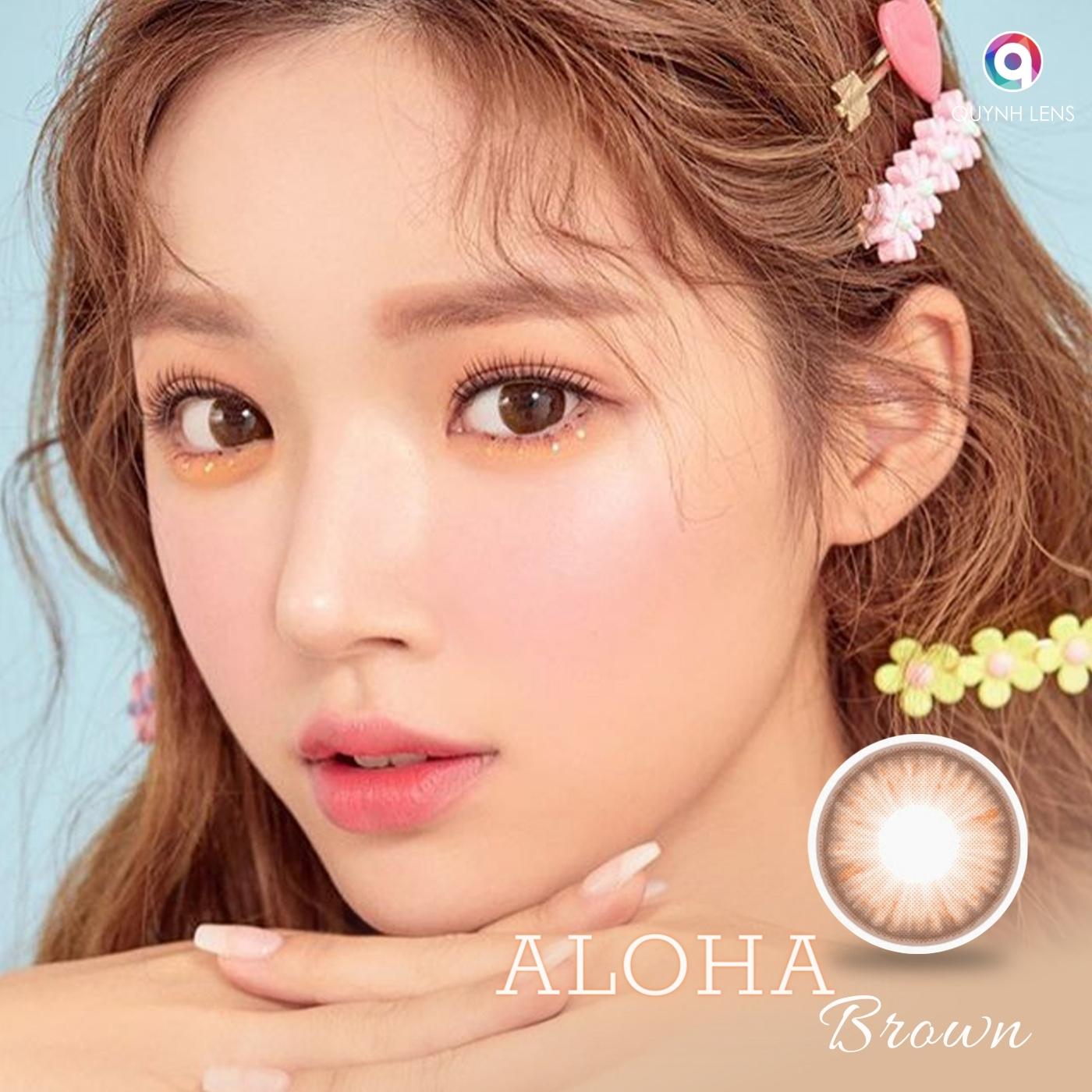 Mô tả Kính áp tròng QUYNH LENS Aloha Brown 0-8 độ - 2