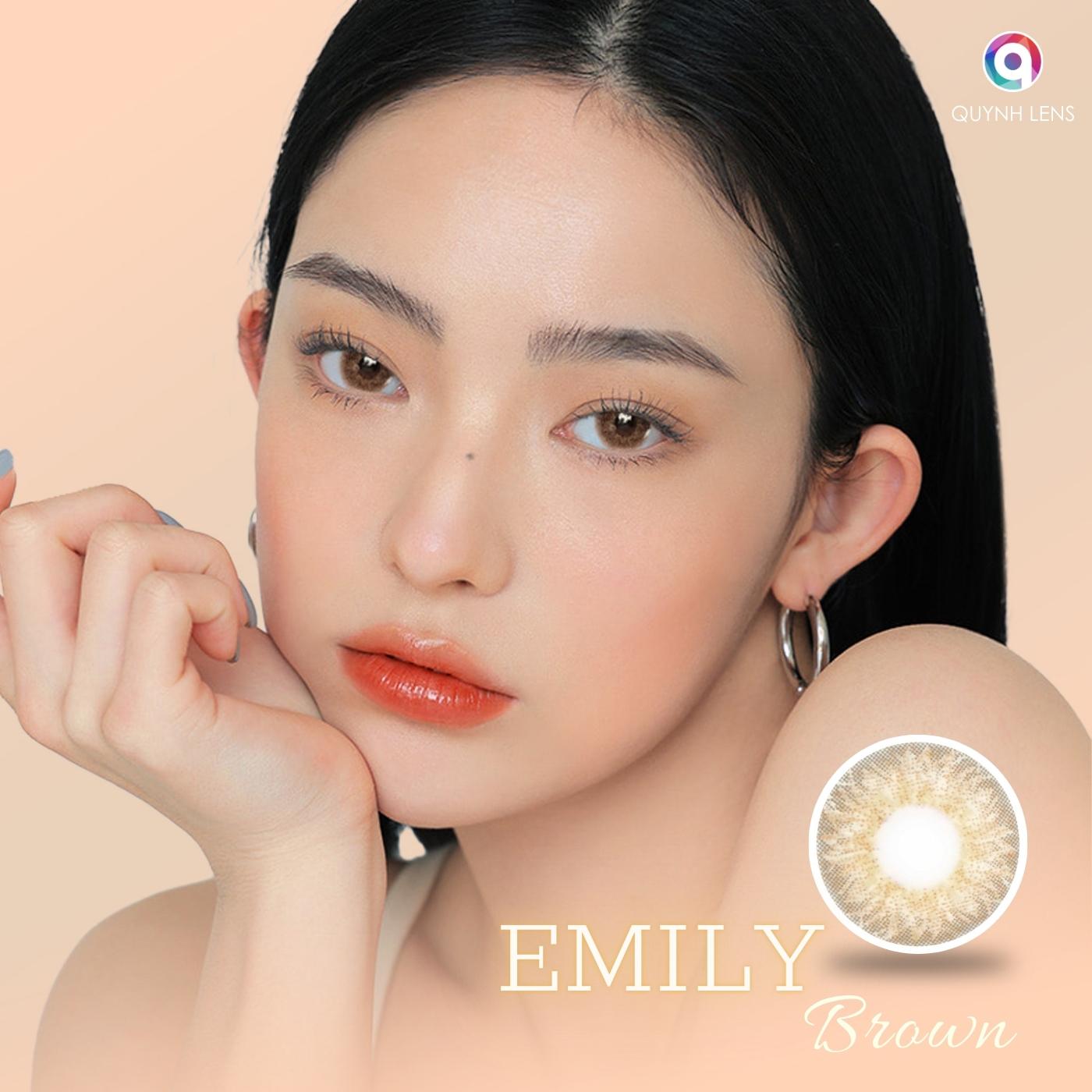 Mô tả Kính áp tròng QUYNH LENS Emily Brown 0-8 độ - 2