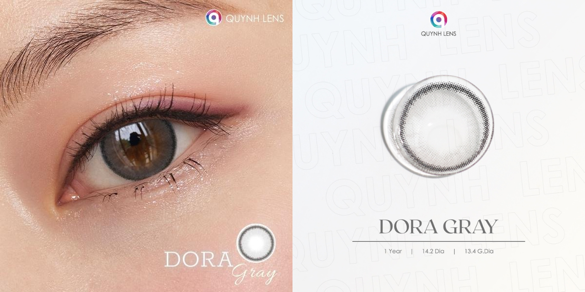 Mô tả Kính áp tròng QUYNH LENS Dora Gray 0-8 độ - 3