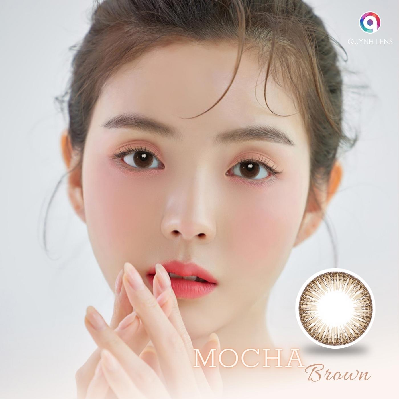 Mô tả Kính áp tròng QUYNH LENS Mocha Brown 0-8 độ - 2
