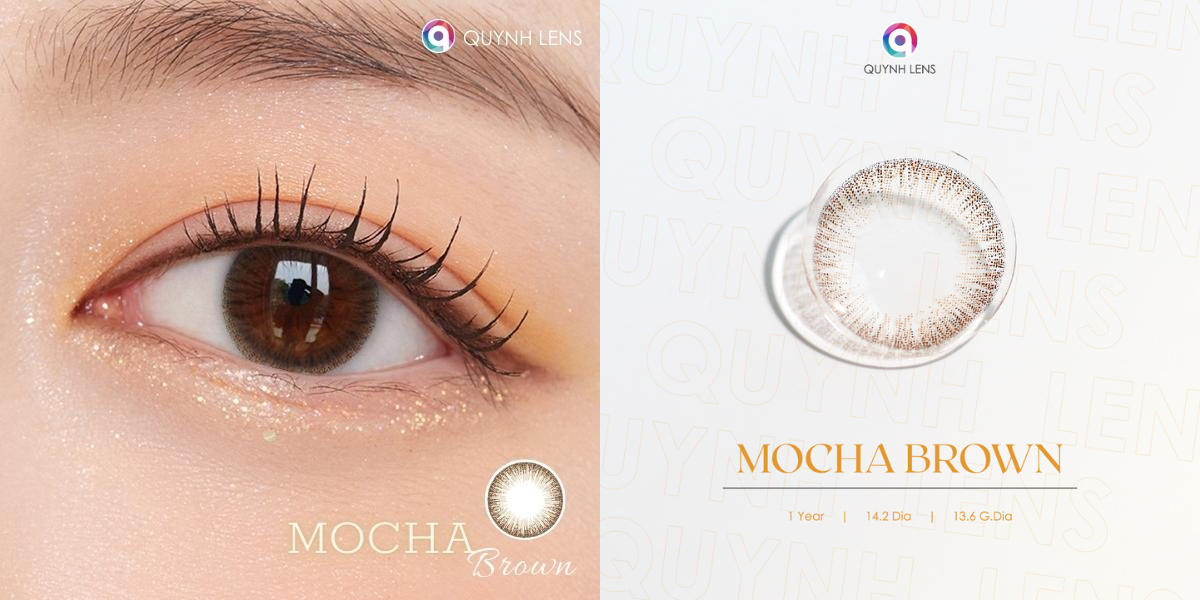 Mô tả Kính áp tròng QUYNH LENS Mocha Brown 0-8 độ - 3