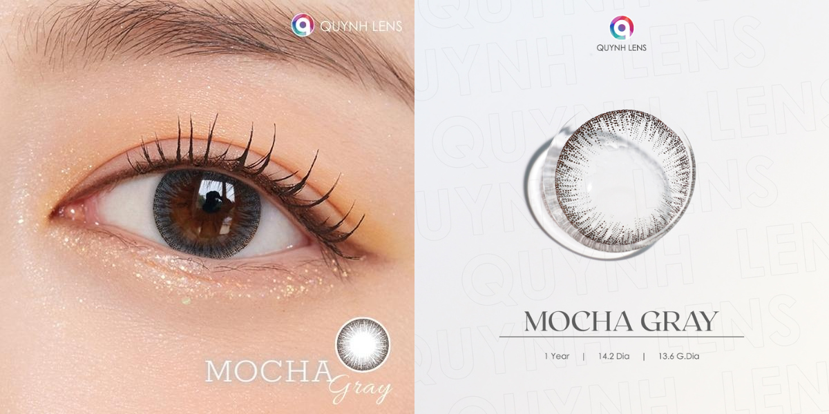 Mô tả Kính áp tròng QUYNH LENS Mocha Gray 0-8 độ - 3