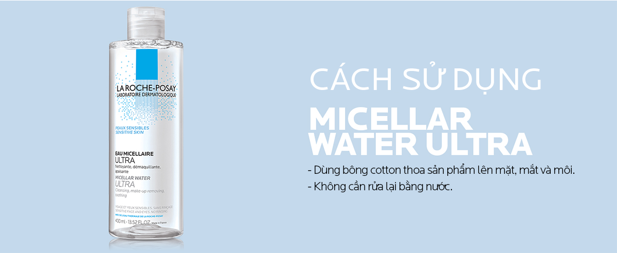Mô tả Nước tẩy trang làm sạch sâu cho da nhạy cảm La Roche-Posay Micellar Water Sensitive Skin 400ml - 7