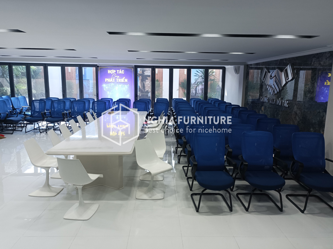 Mô tả Ghế văn phòng công thái học Nghiafurniture Niko, Nâng hạ, ngả lưng, nệm cao cấp, bảo hành 3 năm - 6