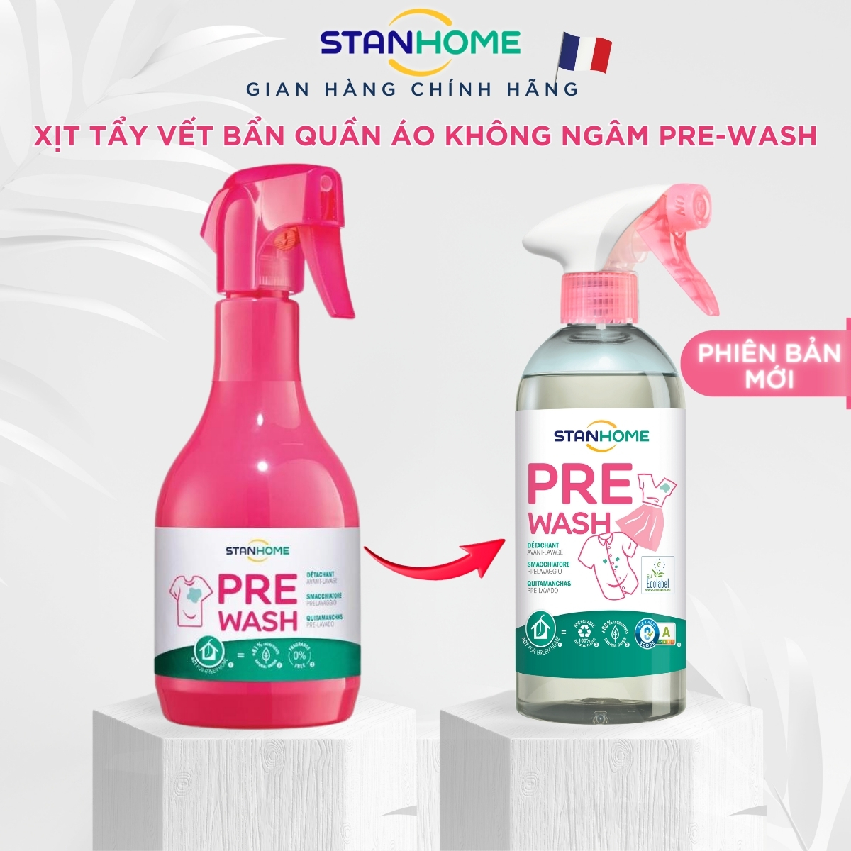 Xịt tẩy vết bẩn Stanhome PreWash