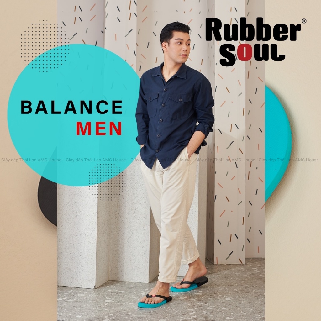 Mô tả Dép Thái Lan Nam nữ Xỏ ngón siêu nhẹ, êm  RUBBER SOUL Balance. - 2