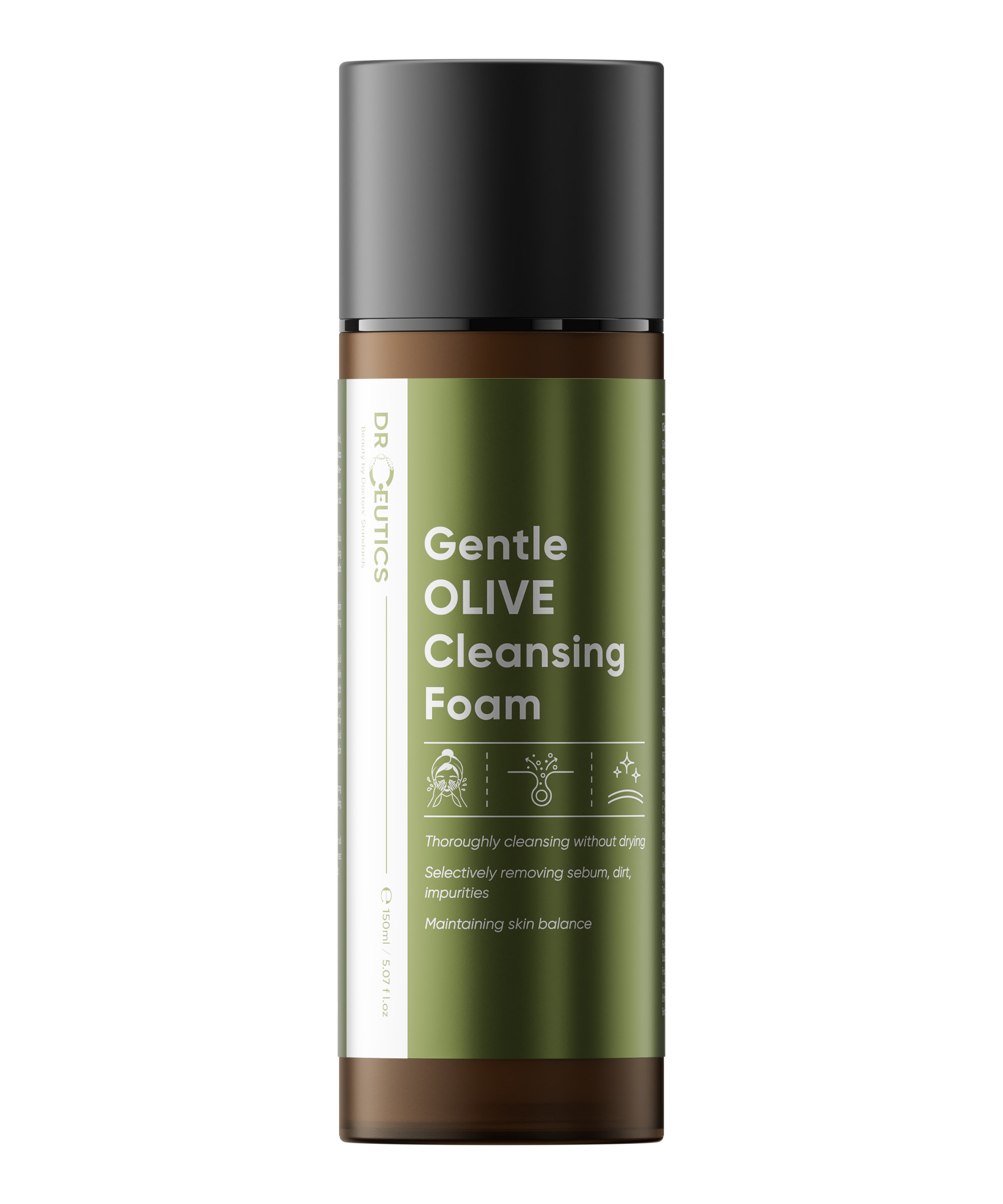 Mô tả DRCEUTICS Sữa Rửa Mặt Làm Sạch Sâu Cho Mọi Loại Da Gentle Olive Cleansing Foam 150ml - 2