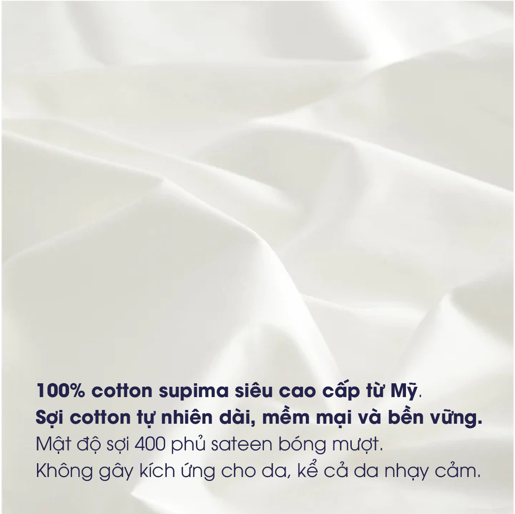 Mô tả Vỏ gối Changmi Bedding Cotton Supima trắng 400TC cao cấp cực kỳ mềm mượt và mát. Tiêu chuẩn khách sạn 5 sao - 2