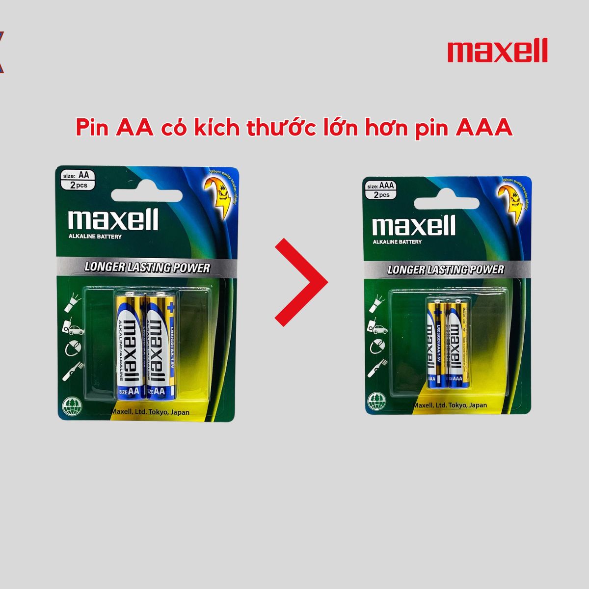 Hộp 20 Viên Pin AA / AAA Maxell Alkaline 1,5V Siêu Bền Bỉ Chính Hãng ...