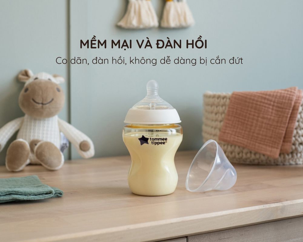 Mô tả Bình Sữa PPSU Ty Siêu Mềm Tự Nhiên Tommee Tippee 260ml, Núm Ty Của Bình 3-6 Tháng - 3