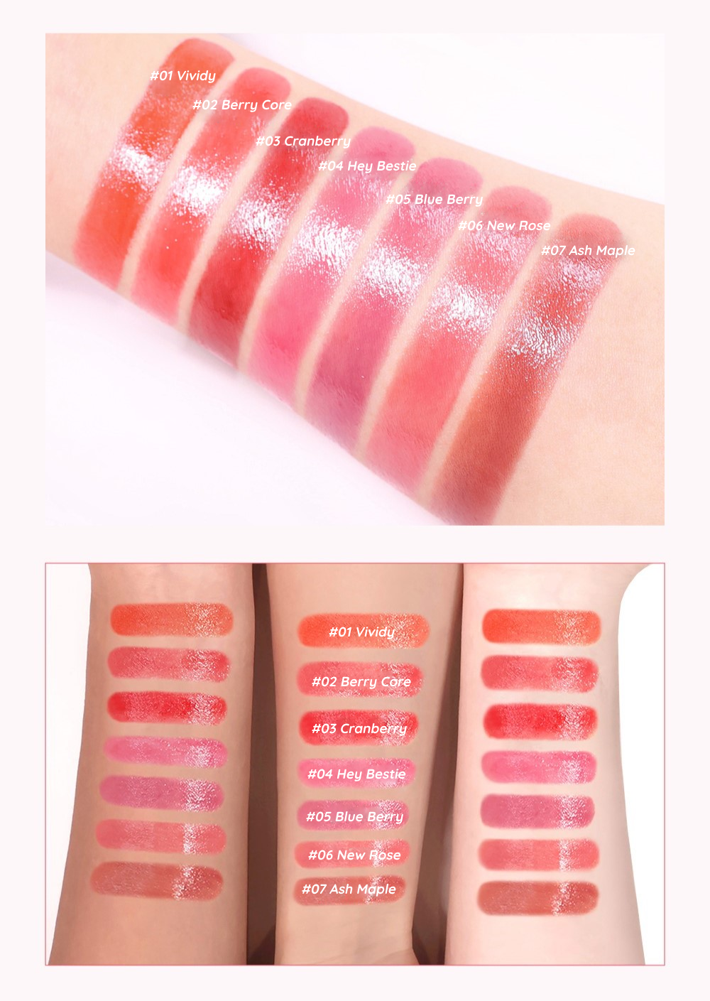 Mô tả [BEST SELLER -  ASH MAPLE] Son Thỏi Bóng Dưỡng Ẩm Espoir Nowear Lipstick Balming Glow 3gr - 6