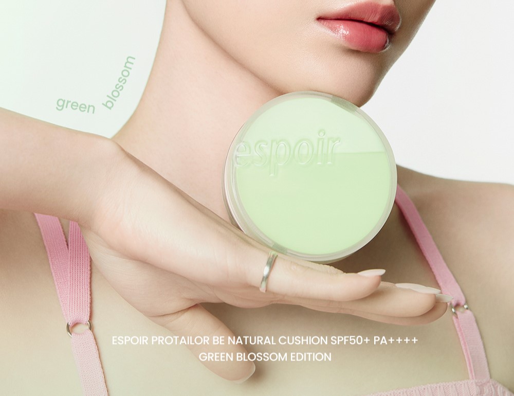 Mô tả Phấn Nước Che Phủ Tự Nhiên Espoir Be Natural Cushion Green Blossom Edition SPF50 PA++++ 14g - 2