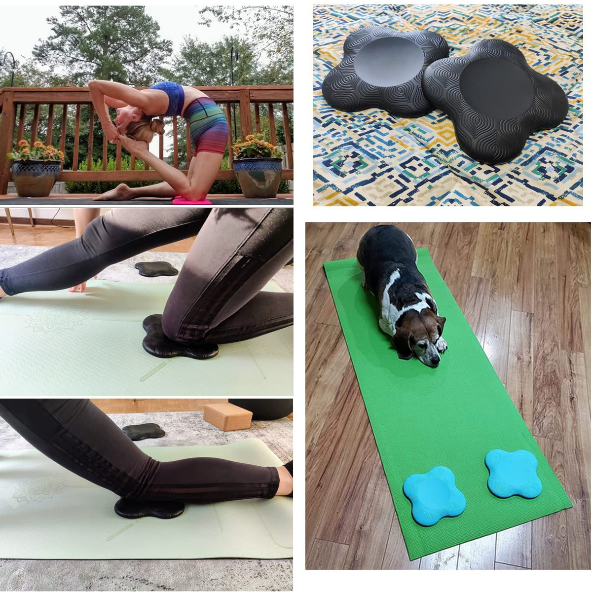 Mô tả Đệm Kê Bảo Vệ Gối, Đầu, Khủy Tay Tập Yoga Đệm PAD 120g Cao Su Hỗ Trợ Giảm Đau Đầu Gối Các Tư Thế YOGA Chính Hãng Amalife - 5