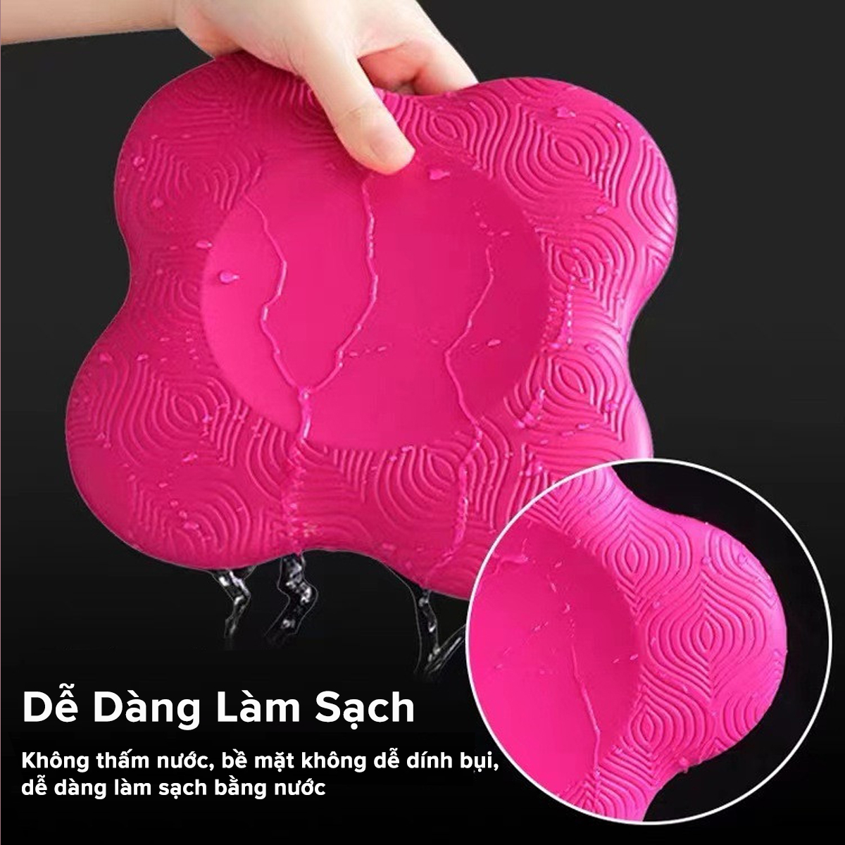 Mô tả Đệm Kê Bảo Vệ Gối, Đầu, Khủy Tay Tập Yoga Đệm PAD 120g Cao Su Hỗ Trợ Giảm Đau Đầu Gối Các Tư Thế YOGA Chính Hãng Amalife - 8