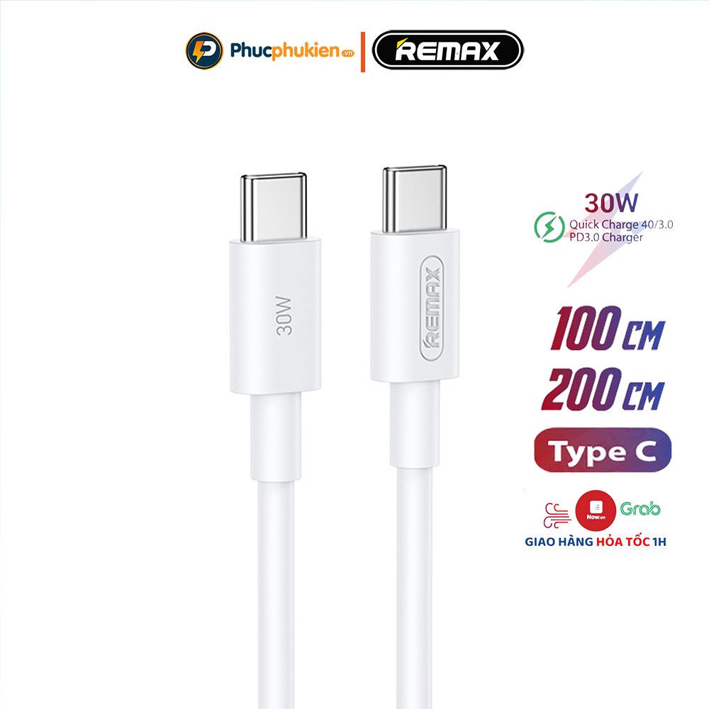 Mô tả Dây sạc type c to type c Remax C021 dài 2m sạc nhanh 30w chuẩn PD cho 15 16 series - Phúc Phụ Kiện - 5
